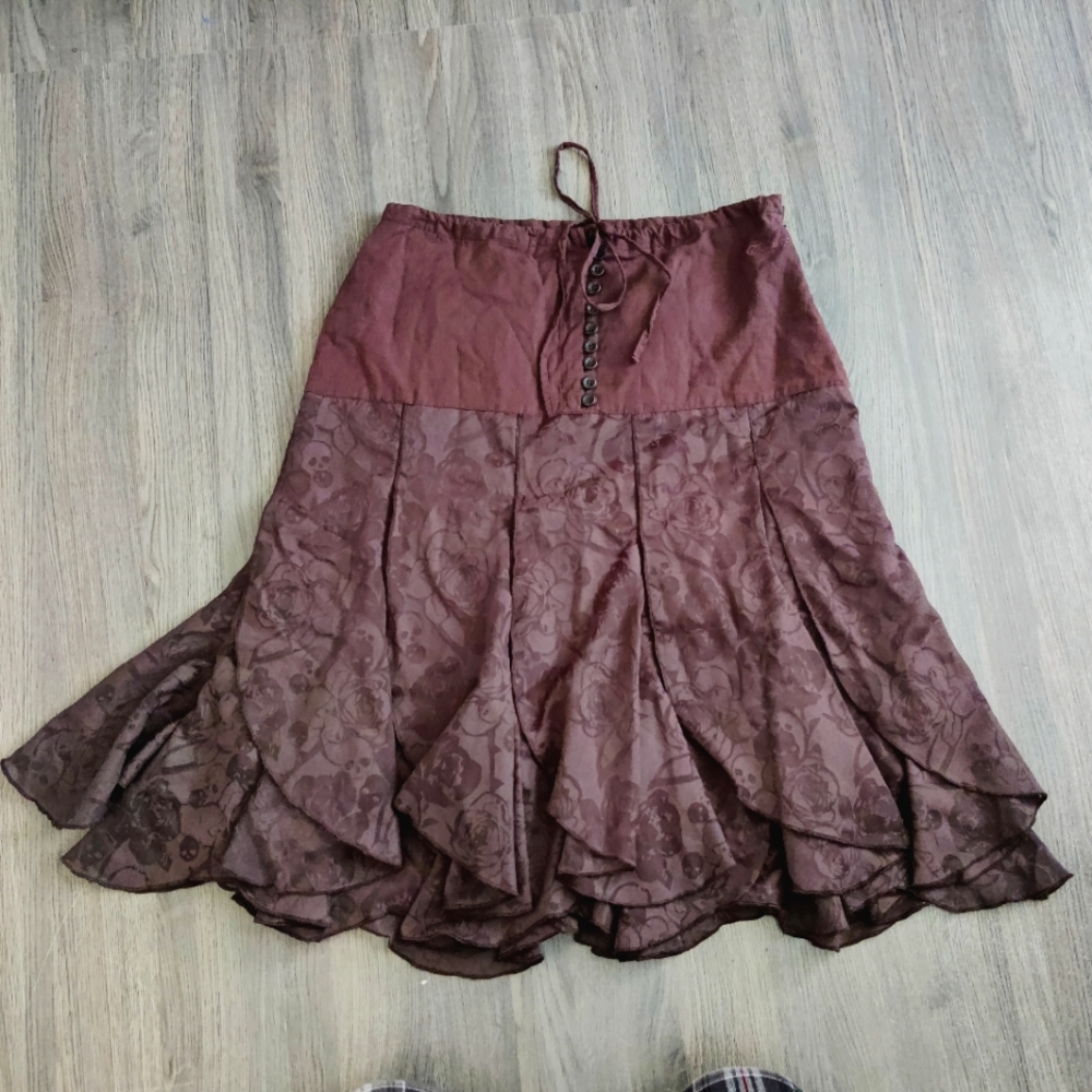 dark brown firetrap skirt